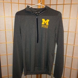 PINK university of Michigan pull over